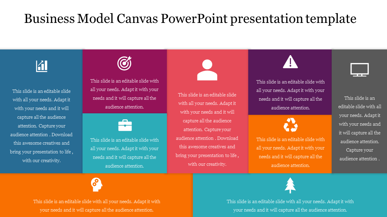 Business Model Canvas PowerPoint presentation template